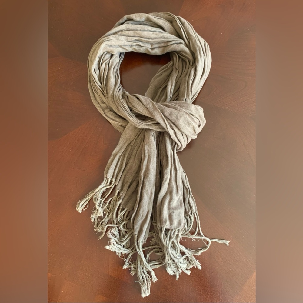 Madewell 1937 Linen Blend Fringe Scarf